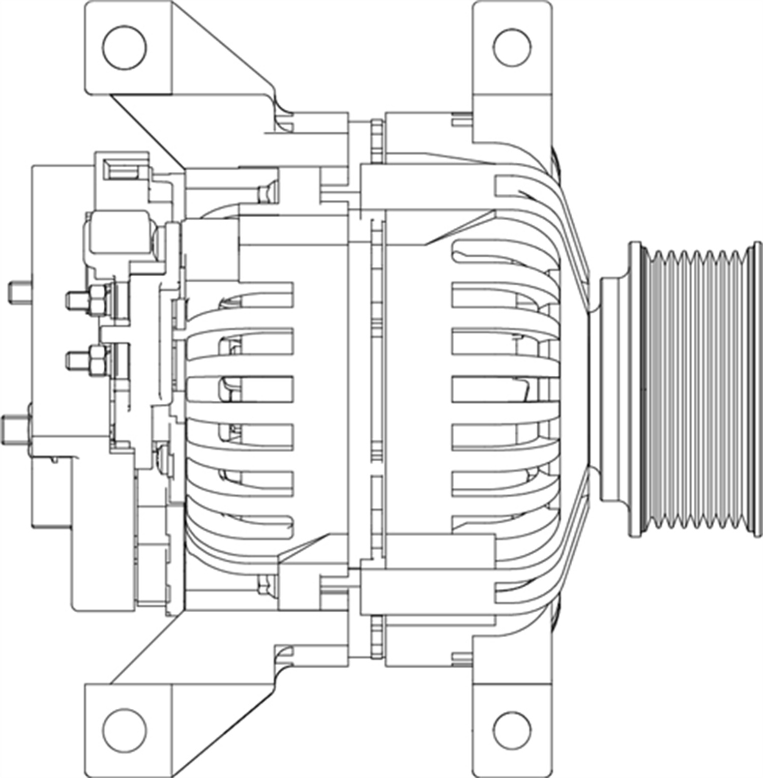 Alternator X57521300010 – Replacement Alternator for MTU 1600 Series Engines
