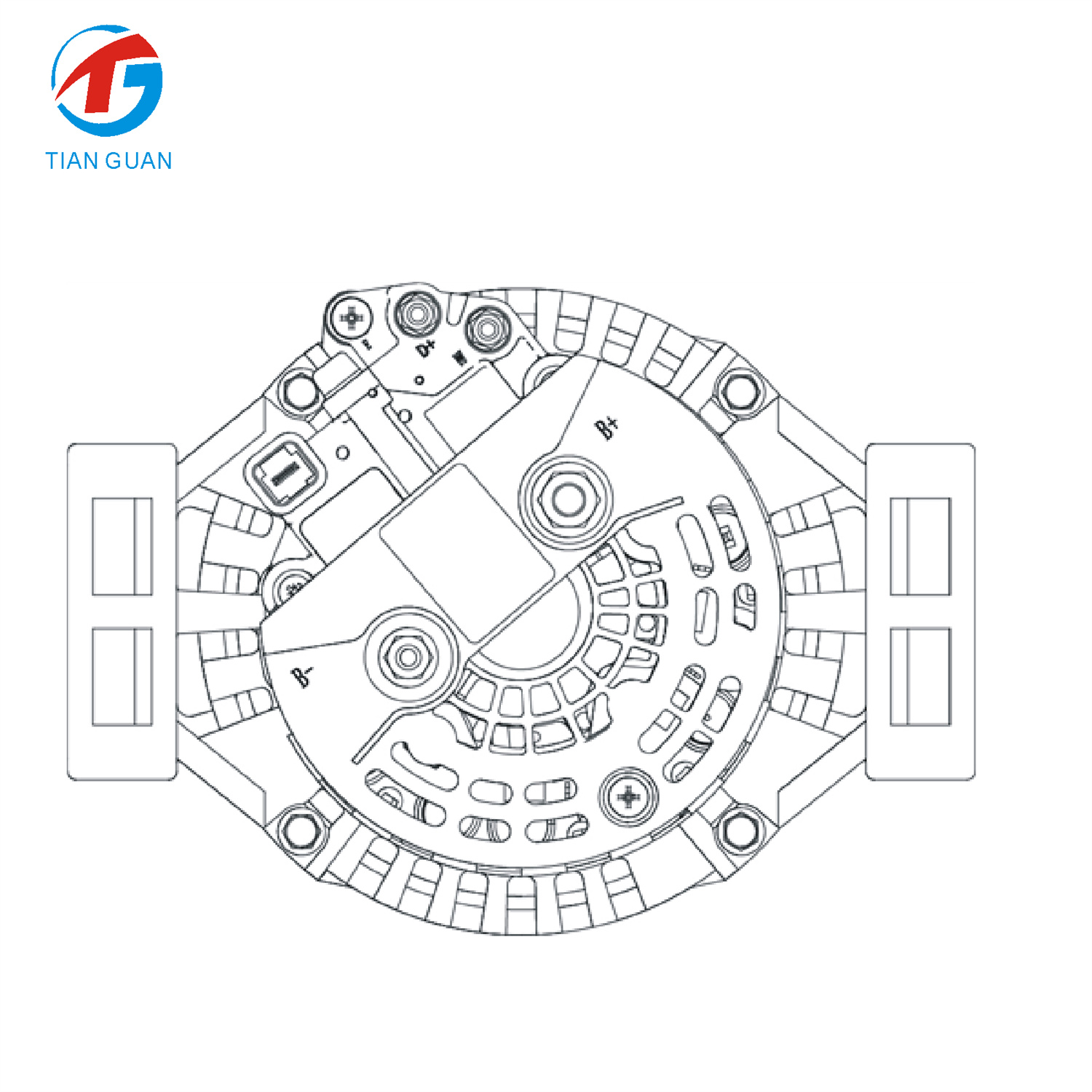 Alternator X57521300010 – Replacement Alternator for MTU 1600 Series Engines